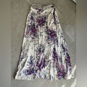 Lovestitch NEW wrap maxi skirt in purple floral